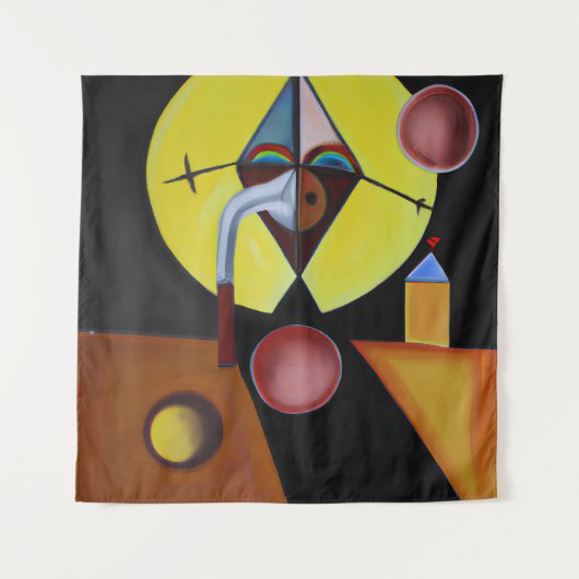 The Plague Doctor - olieverfschilderij Wandkleed (Voorkant)