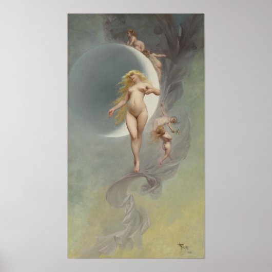 The Planet Venus van Luis Ricardo Falero Poster (Voorkant)