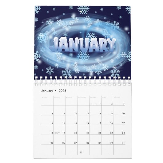 THE PLANNER OF YOUR DREAMS AND PROJECTS. KALENDER (Jan 2026)