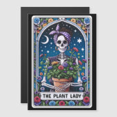 "The Plant Lady" Tarot Kaart magneet (Voorkant / Achterkant)