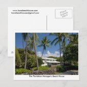 The Plantation Manager's Beach House Briefkaart (Voorkant / Achterkant)