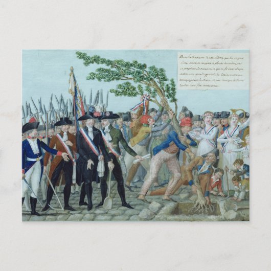 The Planting of a Tree of Liberty, c.1789 Briefkaart (Voorkant)