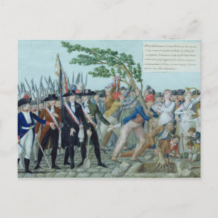 The Planting of a Tree of Liberty, c.1789 Briefkaart
