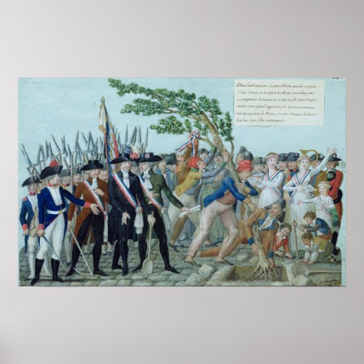 The Planting of a Tree of Liberty, c.1789 Poster (Voorkant)