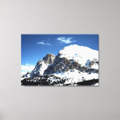 The Plattkofel and Langkofel Italy Holiday Card Canvas Afdruk (Voorkant)