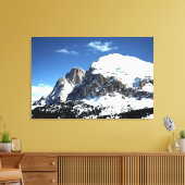 The Plattkofel and Langkofel Italy Holiday Card Canvas Afdruk (Insitu (Woonkamer))