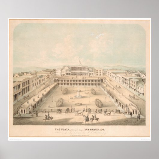 The Plaza, Portsmouth Square, S.F. (1335A) Poster (Voorkant)