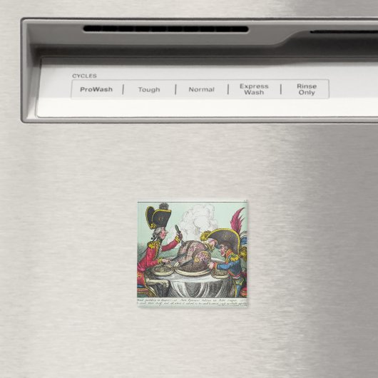 The Plum Pudding in Danger, 1805 Magneet (Insitu (Vaatwasser))