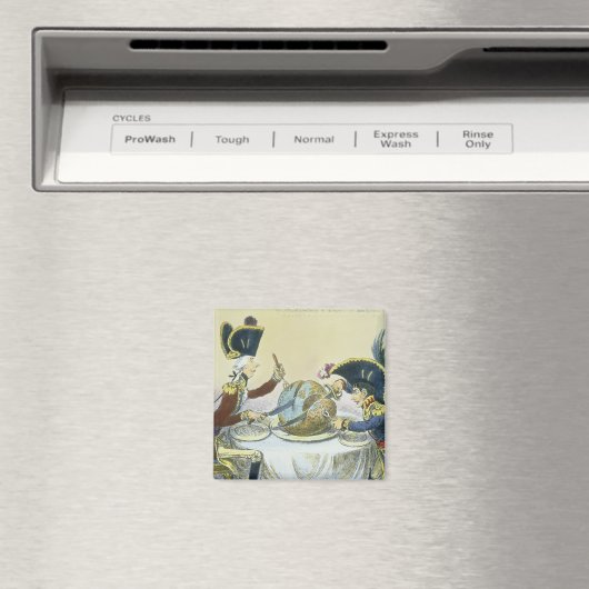 The Plum Pudding in Danger, 1805 Magneet (Insitu (Vaatwasser))