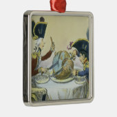 The Plum Pudding in Danger, 1805 Metalen Ornament (Rechts)
