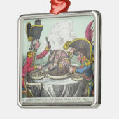 The Plum Pudding in Danger, 1805 Metalen Ornament (Links)