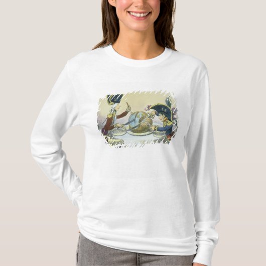 The Plum Pudding in Danger, 1805 T-shirt (Voorkant)