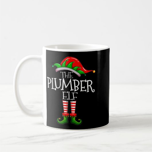The Plumber Elf Christmas Gift, Plumbing Xmas Paja Koffiemok (Links)