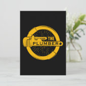 The Plumber Plumbing Pipe Craft Profession Gift Kaart (Staand voorkant)