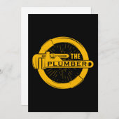 The Plumber Plumbing Pipe Craft Profession Gift Kaart (Voorkant / Achterkant)