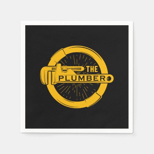 The Plumber Plumbing Pipe Craft Profession Gift Servet (Voorkant)