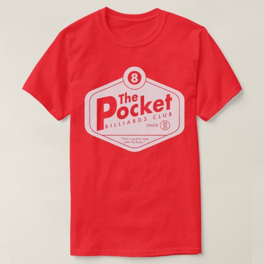 The Pocket Billiards Club Dark Classic TShirt (Design voorkant)