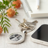 The Pocket Memory – Personalized Photo and Date Sleutelhanger (Zijkant)