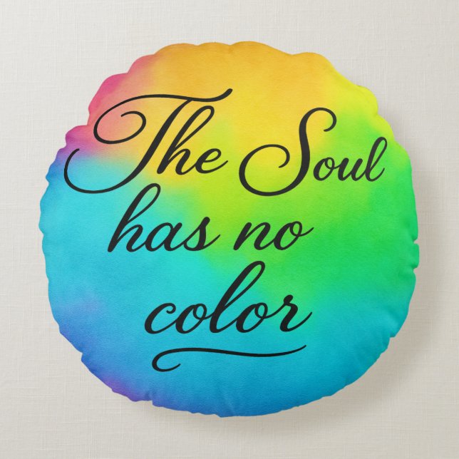 'The Poetic Quote Collection' Round Pillow Rond Kussen (Voorkant)