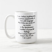 The Poet's Creed Mug Koffiemok (Links)