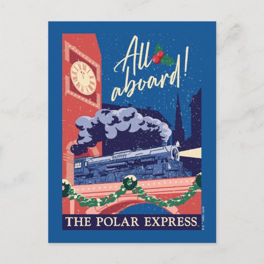 The Polar Express - Allemaal instappen! Feestdagenkaart (Voorkant)
