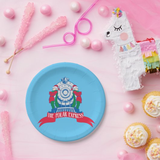 The Polar Express | Elves Standing By Train Papieren Bordje (Feest)