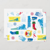 The Polar Express | Kerstpatroon Feestdagenkaart (Voorkant / Achterkant)