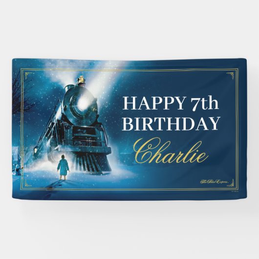 The Polar Express Pajama Slumber Party Banner (Horizontaal)