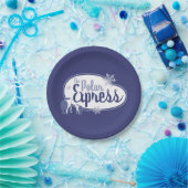 The Polar Express | Polar Bears Retro Graphic Papieren Bordje (Feest)