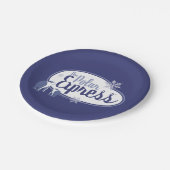 The Polar Express | Polar Bears Retro Graphic Papieren Bordje (Gekanteld)