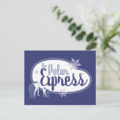The Polar Express | Retro Grafisch Afbeeldingen va Feestdagenkaart (Staand voorkant)