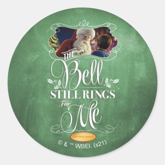 The Polar Express | "The Bell Still Rings For Me" Ronde Sticker (Voorkant)