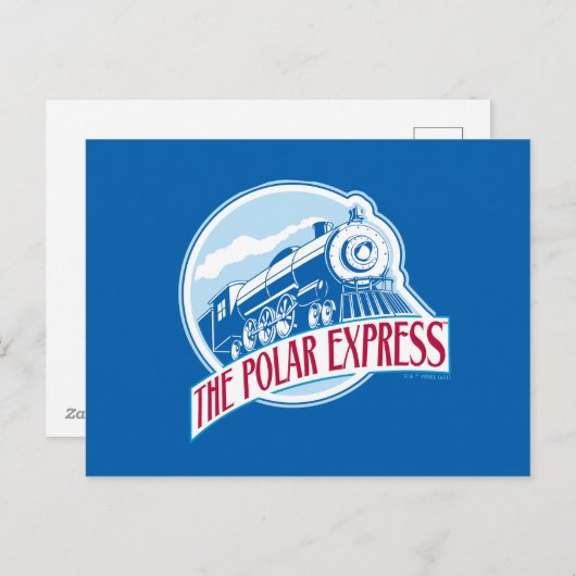 The Polar Express | Treinbadge Feestdagenkaart (Voorkant / Achterkant)