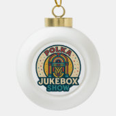 The Polka Jukebox Snowflake Framed Ornament (Voorkant)