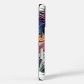 The Polychrome Lion: Where Art Meets Majesty Case-Mate iPhone Case (Achterkant / Rechts)