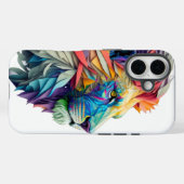 The Polychrome Lion: Where Art Meets Majesty Case-Mate iPhone Case (Achterkant (horizontaal))