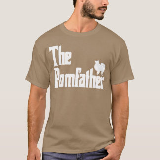 The PomFather Funny Pomeranian Dog Dad Men Gifts f T-shirt