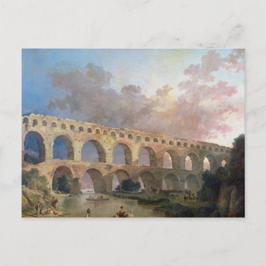 The Pont du Gard, Nimes, c.1786 Briefkaart (Voorkant)
