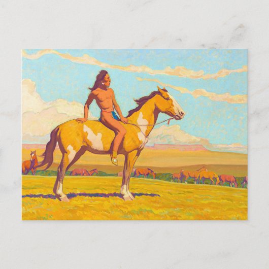 The Pony Boy, 1920 van Maynard Dixon Briefkaart (Voorkant)