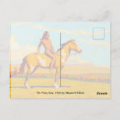 The Pony Boy, 1920 van Maynard Dixon Briefkaart (Achterkant)