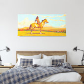 The Pony Boy, 1920 van Maynard Dixon Canvas Afdruk (Insitu (Slaapkamer))