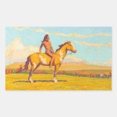 The Pony Boy, 1920 van Maynard Dixon Rechthoekige Sticker (Voorkant)