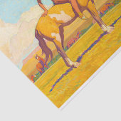 The Pony Boy, 1920 van Maynard Dixon Tissuepapier (Detail)