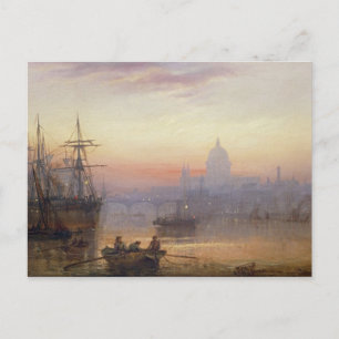 The Pool of London op Sundown, 1876 Briefkaart