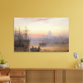 The Pool of London op Sundown, 1876 Canvas Afdruk (Insitu (Woonkamer))