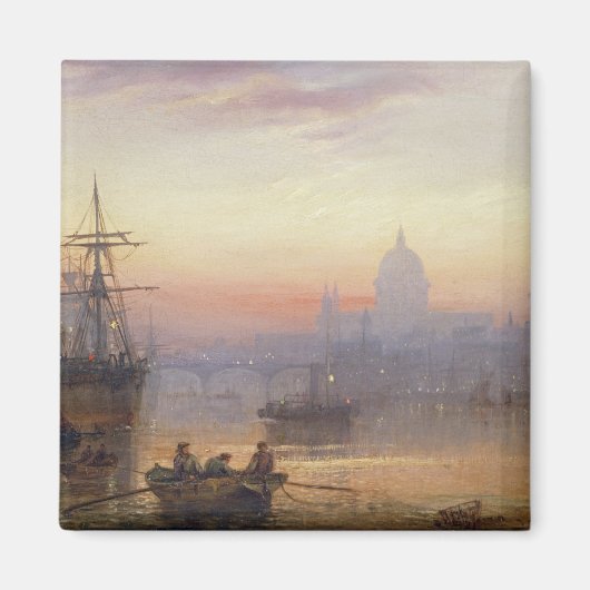 The Pool of London op Sundown, 1876 Magneet (Voorkant)