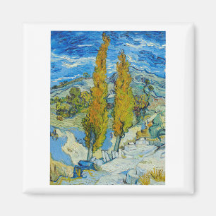 The Poplars at Saint Remy 1889 by Vincent van Gogh Magneet