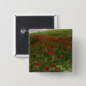 The Poppy Field, 1896 Vierkante Button 5,1 Cm (Voorkant /achterkant)