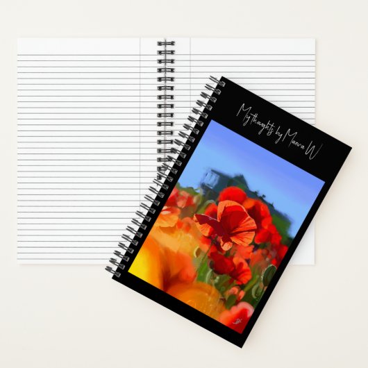 The Poppy House - Artistic Customizable Notitieboek (Binnen)
