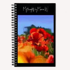 The Poppy House - Artistic Customizable Notitieboek